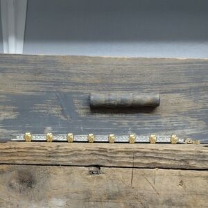 Vintage Gold And Silver Tone Tennis Bracelet